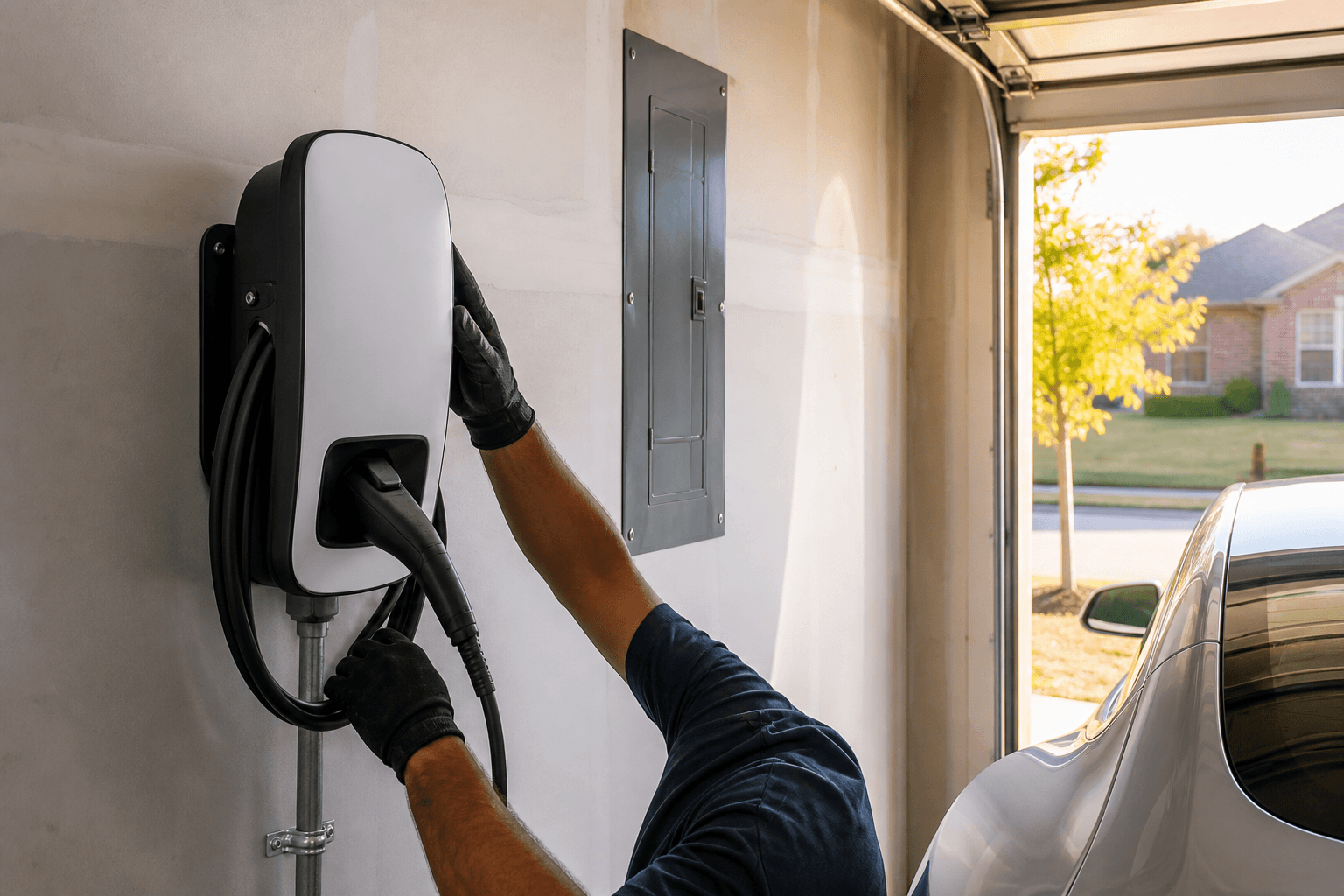EV charger installation
